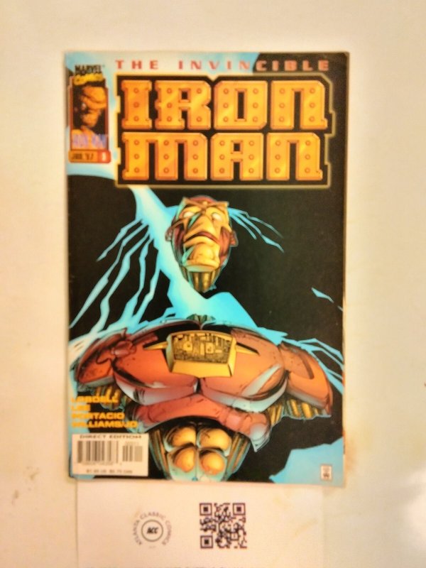 Invincible Iron Man #3 (Marvel Comics), raw comic book in NM condition — front cover