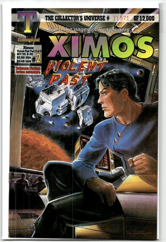 Ximos: Violent Past #2, raw, ungraded comic book — front cover