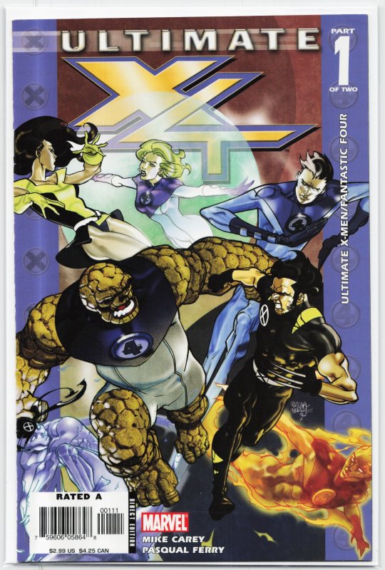 Ultimate X4 #1 (2006), raw, ungraded comic book — front cover
