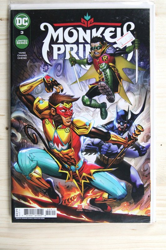 Monkey Prince #3 (DC Comics, 2022), raw comic book in NM+ 9.6 condition — front cover