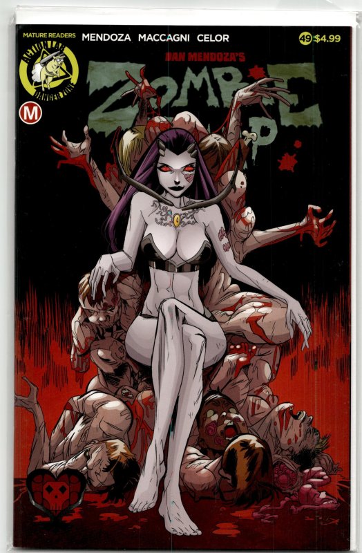 Zombie Tramp #49 (Action Lab Entertainment, 2018), raw, ungraded comic book — front cover