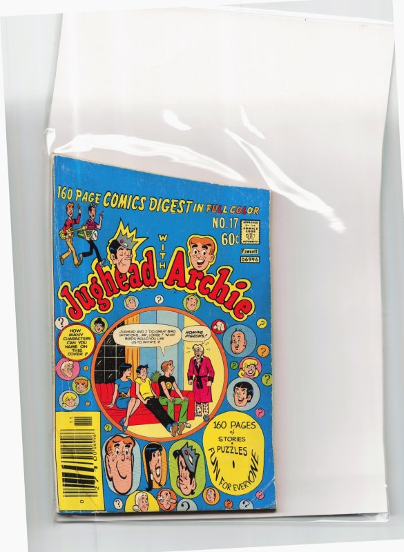 Jughead with Archie Digest Magazine #17 (Archie Comics, 1976), raw, ungraded comic book — front cover