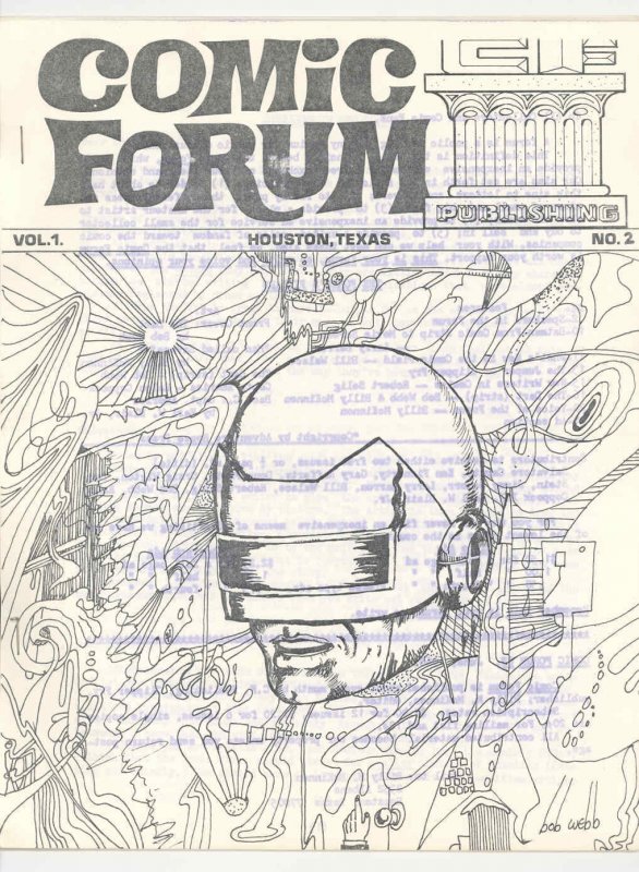 Comic Forum #2 (1968), raw comic book in FN/VF condition — front cover