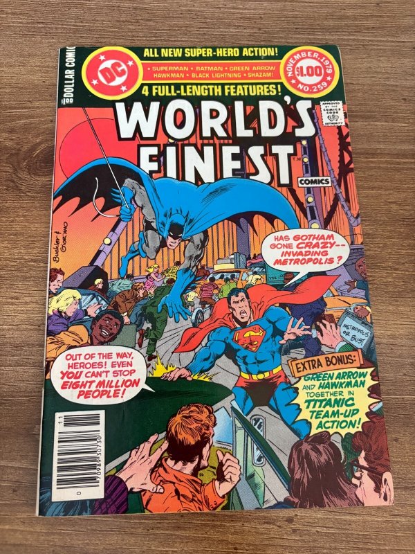 World's Finest Comics #259 (DC Comics, 1979), raw comic book in VF/NM condition — front cover