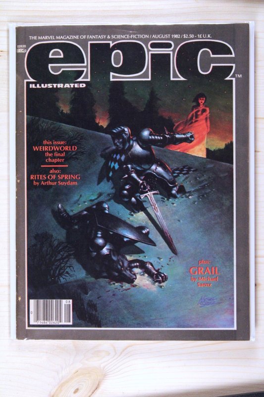 Epic Illustrated #13 (Marvel Comics, 1982), raw comic book in NM 9.4 condition — front cover