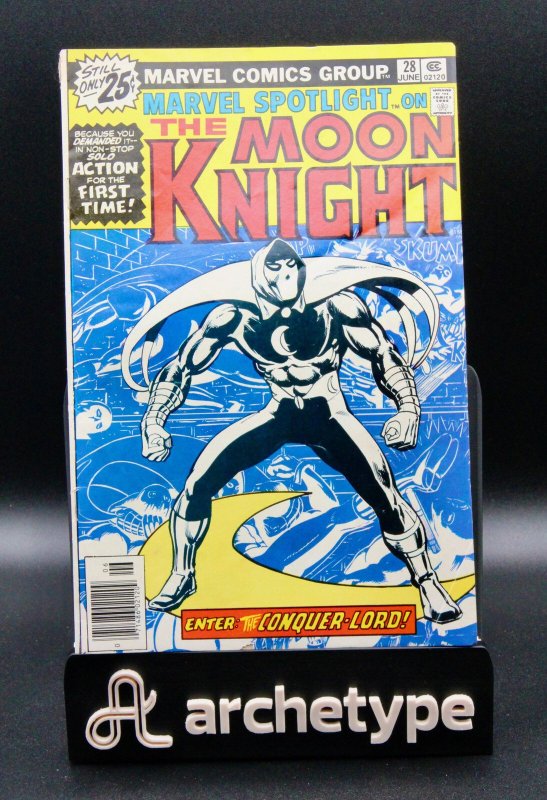 Marvel Spotlight #28 (Marvel Comics, 1976), raw comic book in FN- condition — front cover