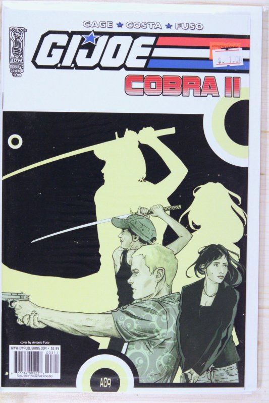 G.I. Joe: Cobra II #3 (IDW Publishing, 2010), raw comic book in NM+ 9.6 condition — front cover