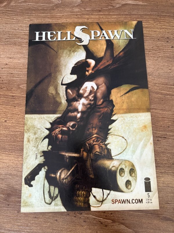 Hell Spawn #5, raw comic book in NM condition — front cover