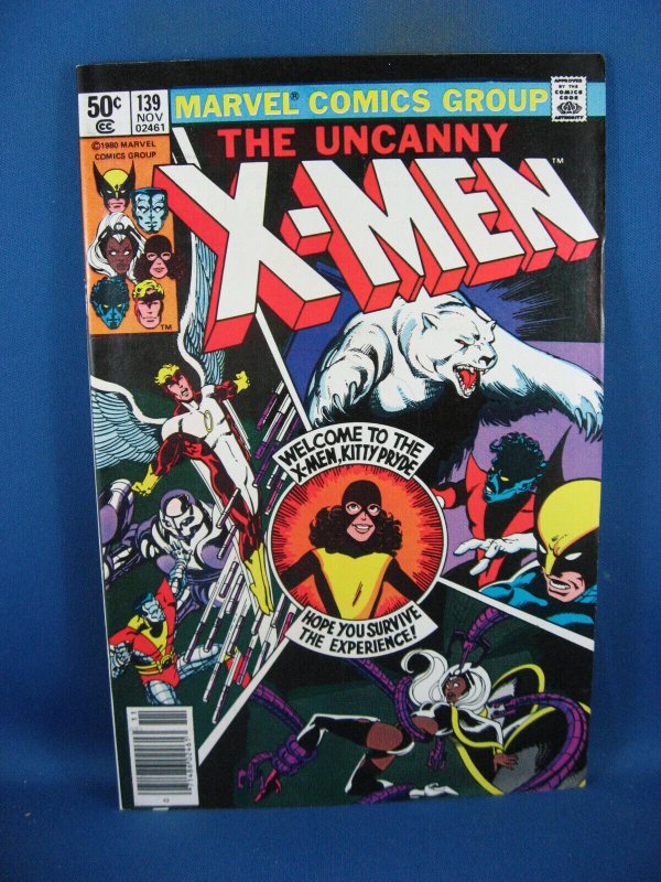 Uncanny X-Men #139 (Marvel Comics, 1980), raw comic book in NM- condition — front cover