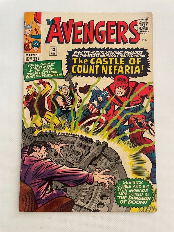 Avengers #13 (Marvel Comics, 2011), raw comic book in VF/NM condition — front cover