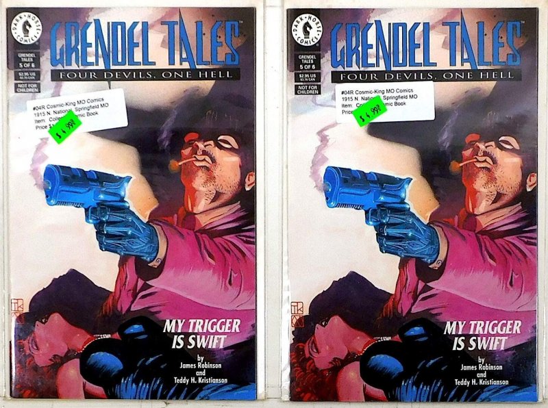 Grendel Tales: Four Devils, One Hell Lot 2 #5 x2 1993 Dark Horse Comics (Dark Horse Comics, 1993), raw, ungraded comic book — front cover