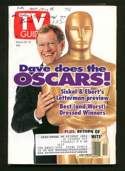 MAG: TV Guide March #25 (1995), raw, ungraded comic book — front cover