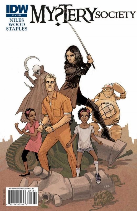 Mystery Society #5 (IDW Publishing, 2010), raw comic book in VF/NM condition — front cover