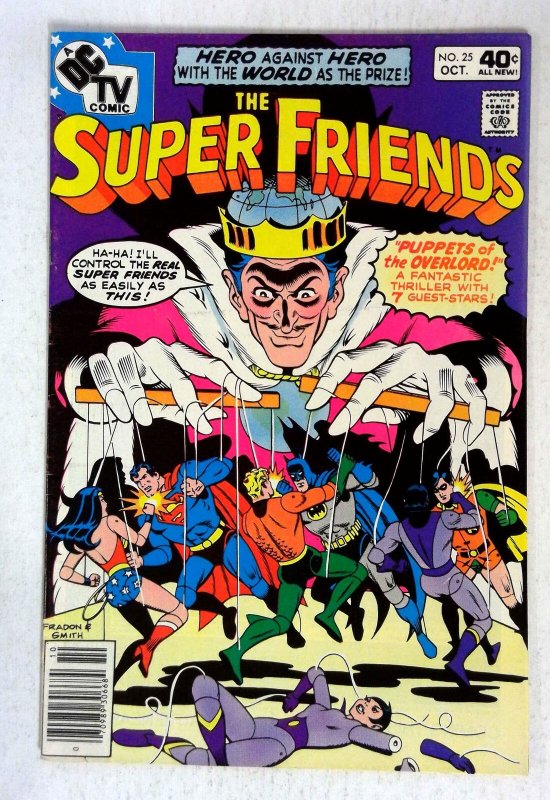 Super Friends #25 (DC Comics, 1979), raw comic book in VF condition — front cover