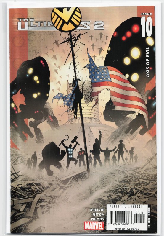 Ultimates 2 #10 (2006), raw, ungraded comic book — front cover