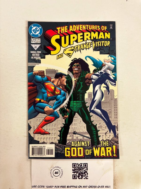The Adventures of Superman #572 (DC Comics, 1999), raw comic book in NM condition — front cover