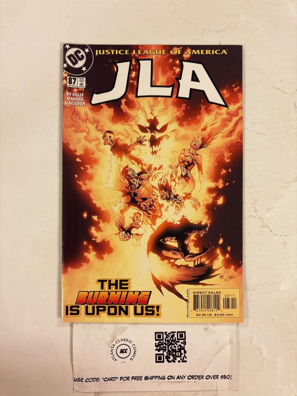 JLA #87 (DC Comics), raw comic book in NM condition — front cover