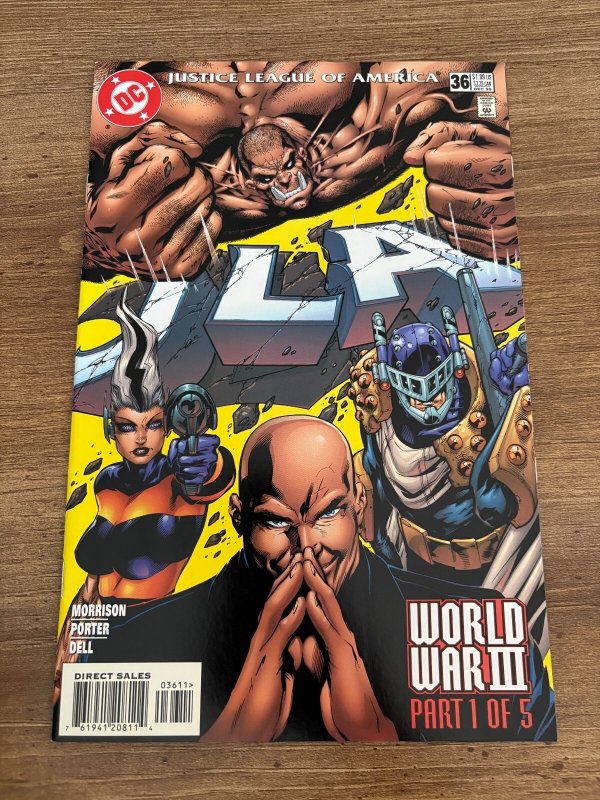 Lot of 5 JLA DC Comic Books # 36 37 38 39 40 Vf-Nm Batman Superman Flash 10 J459, raw comic book in NM condition — front cover
