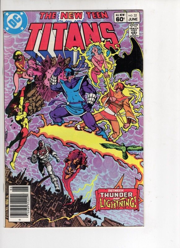 The New Teen Titans #32 (DC Comics, 1983), raw comic book in VF/NM 9.0 condition — front cover