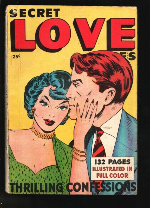 Secret Love Stories 1949-Fox-Giant 132 Pages-Wally Wood "My Secret Husband"-VG- (1949), raw comic book in VG- condition — front cover