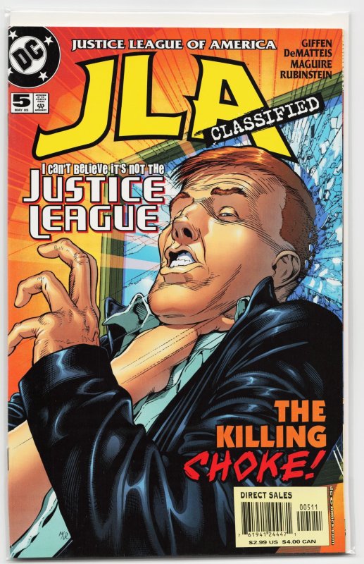 JLA: Classified #5 (DC Comics, 2005), raw, ungraded comic book — front cover