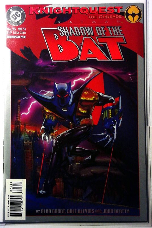 Batman: Shadow of the Bat #25 (DC Comics, 1994), raw, ungraded comic book — front cover