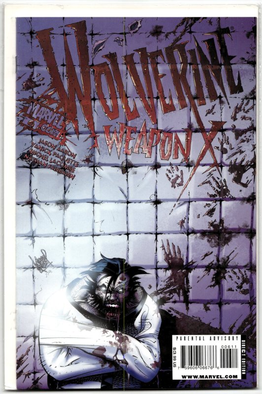 Wolverine Weapon X #6 (Marvel Comics, 2009), raw, ungraded comic book — front cover