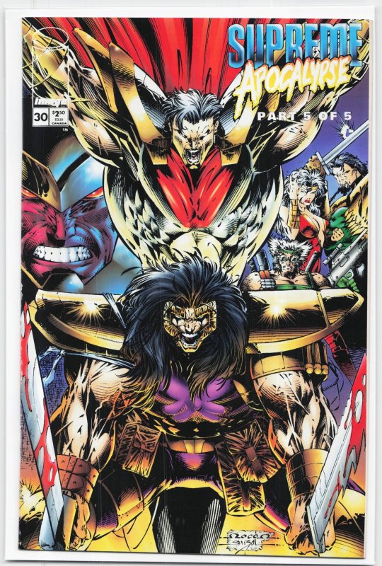 Supreme #30 (Image Comics, 1995), raw, ungraded comic book — front cover