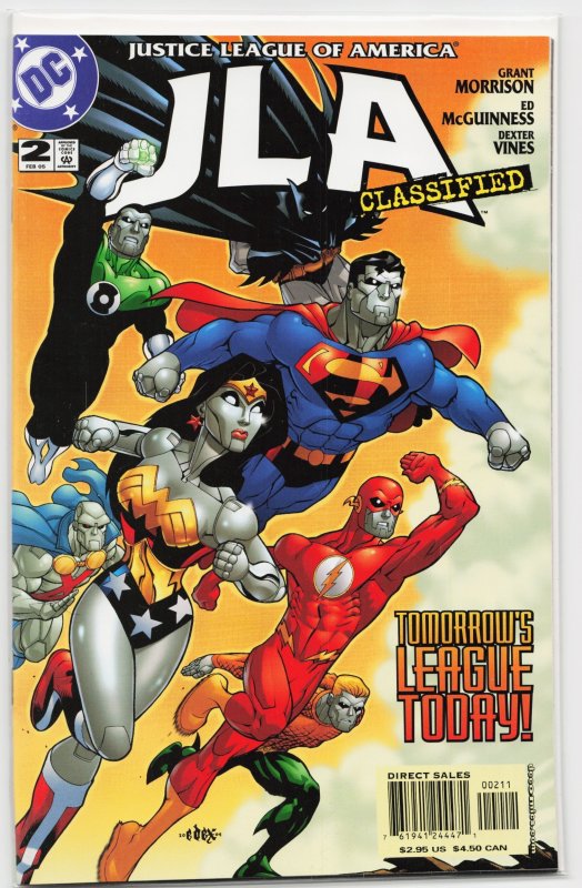 JLA: Classified #2 (2005), raw, ungraded comic book — front cover
