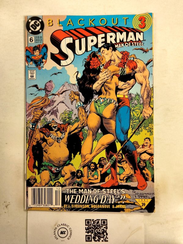 Superman Man of Steel #6 (DC Comics), raw comic book in NM condition — front cover