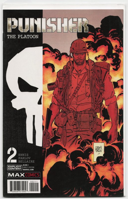 Punisher: The Platoon #2 (2017), raw, ungraded comic book — front cover