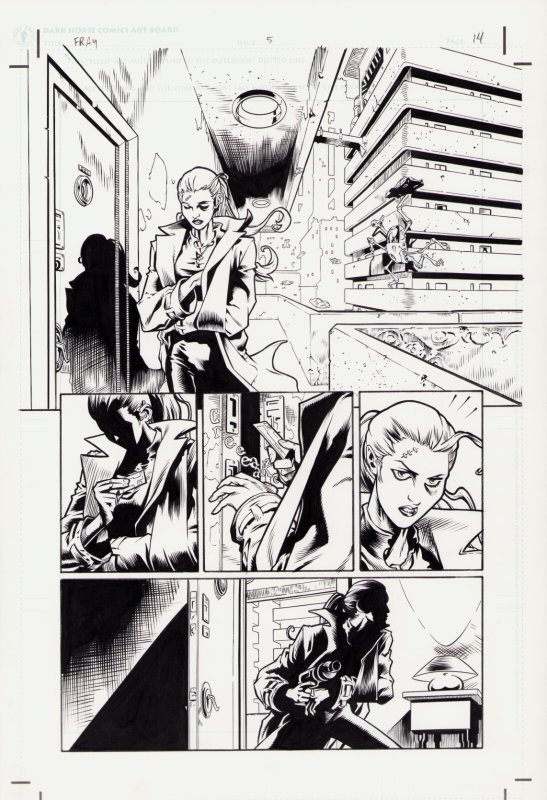 Fray #5 (2001), raw, ungraded comic book — front cover