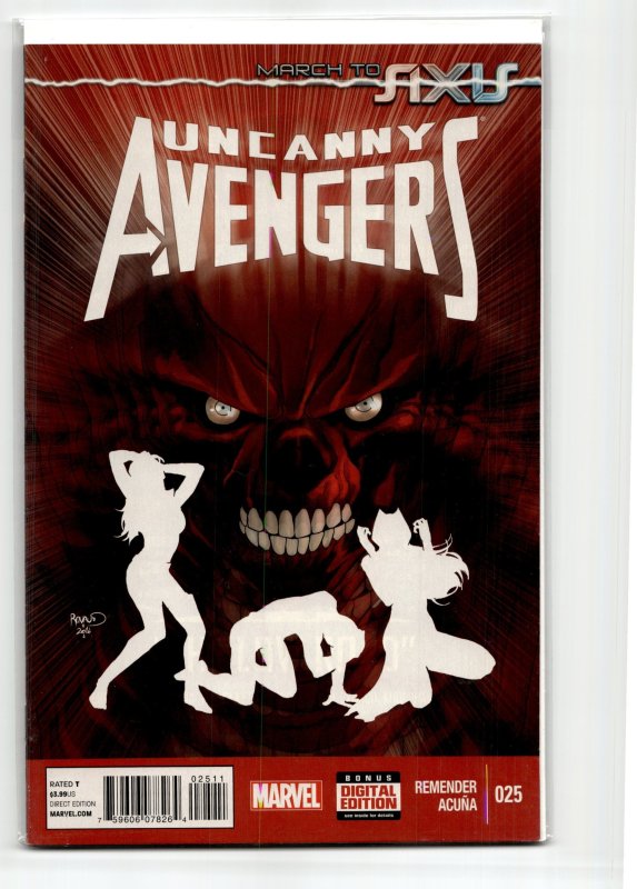 Uncanny Avengers #25 (Marvel Comics, 2014), raw, ungraded comic book — front cover