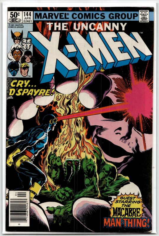 The Uncanny X-Men #144 (Marvel Comics, 1981), raw, ungraded comic book — front cover