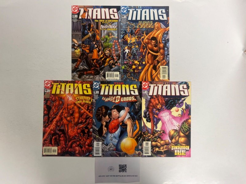 5 the Titans DC Comic Books # 17 18 19 20 22 Superman Wonder Woman 59 JS37, raw, ungraded comic book — front cover