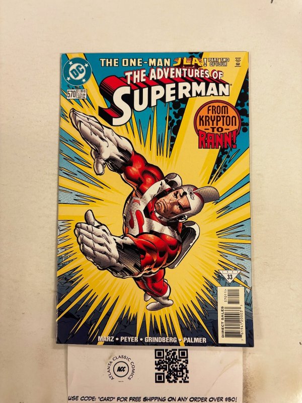 The Adventures of Superman #570 (DC Comics, 1999), raw comic book in NM condition — front cover