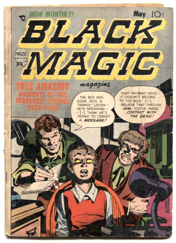 Black Magic Vol. 2 #6 (1952), raw comic book in VG condition — front cover