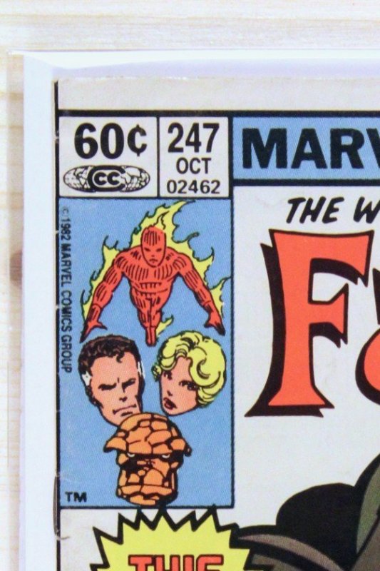 Fantastic Four #247 (Marvel Comics, 1982), raw comic book in VF- 7.5 condition — front cover