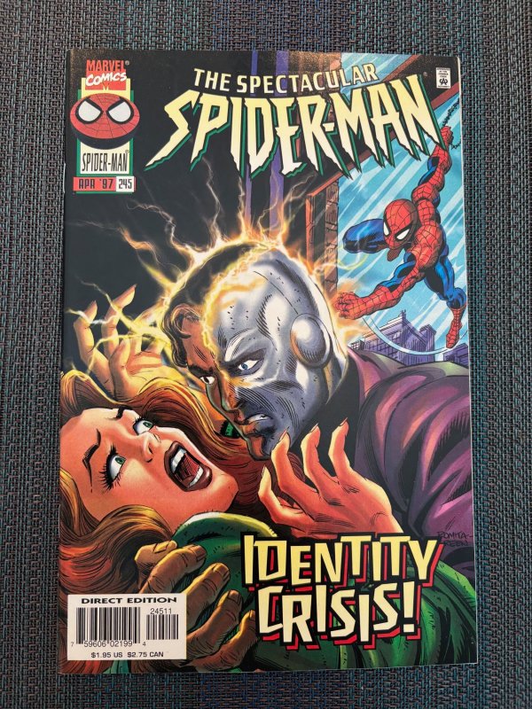 The Spectacular Spider-Man #245 (Marvel Comics, 1997), raw, ungraded comic book — front cover