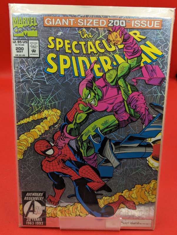 The Spectacular Spider-Man #200 (Marvel Comics, 1993), raw, ungraded comic book — front cover