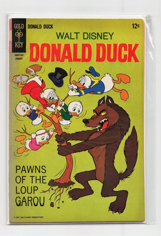 Donald Duck #117 (Gold Key, 1968), raw, ungraded comic book — front cover