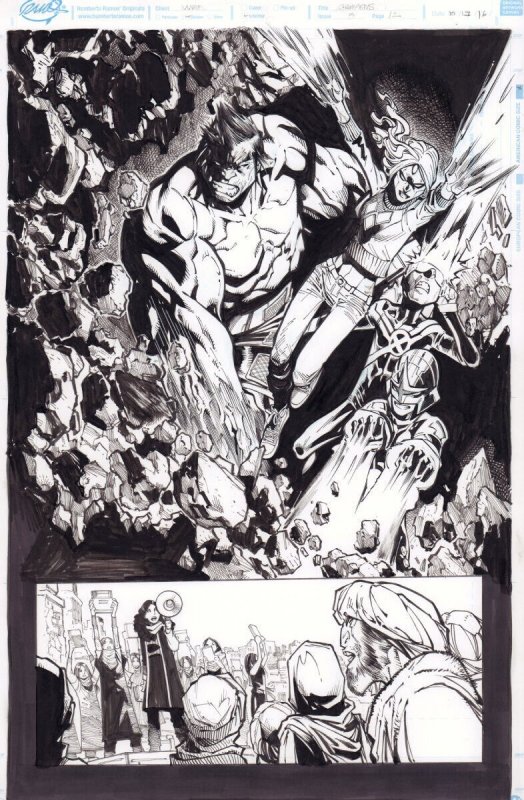 Champions #3, raw, ungraded comic book — front cover
