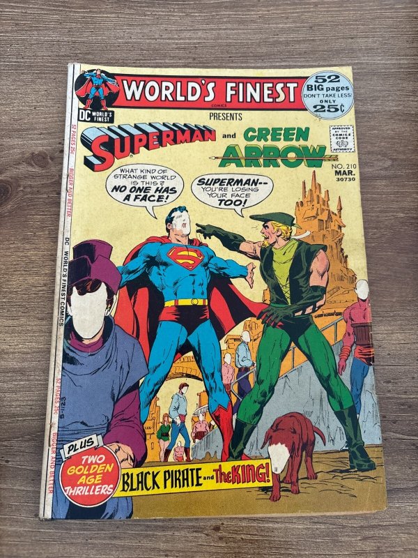World's Finest Comics #210 (DC Comics), raw comic book in VF condition — front cover