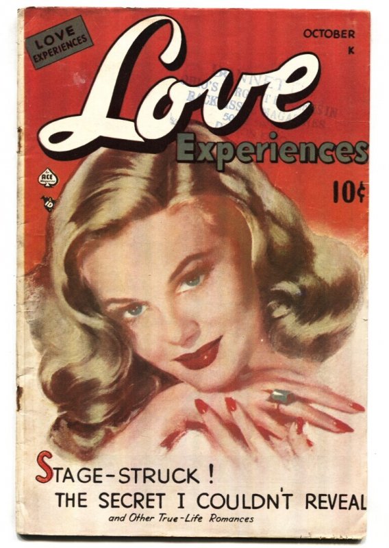 Love Experiences #1 - 1949 - Ace - G - Comic Book (1949), raw, ungraded comic book — front cover