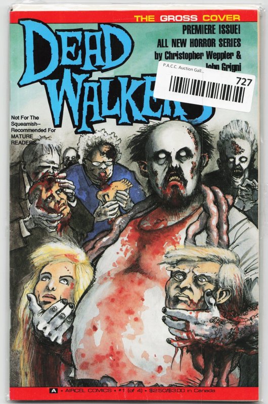 Dead Walkers #1 (1991), raw, ungraded comic book — front cover