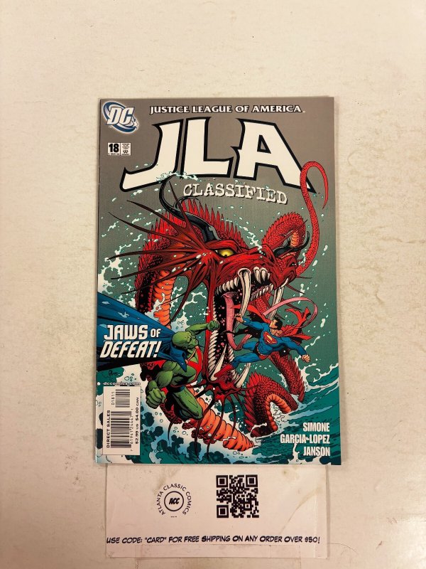 JLA Classified #18 (DC Comics), raw comic book in NM condition — front cover