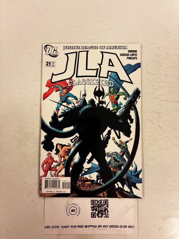 JLA Classified #21 (DC Comics), raw comic book in NM condition — front cover