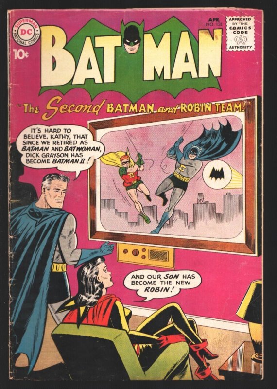 Batman #131 (DC Comics, 1960), raw comic book in VG condition — front cover