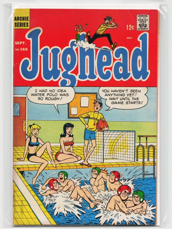 Jughead #160 (Archie Comics, 1968), raw, ungraded comic book — front cover