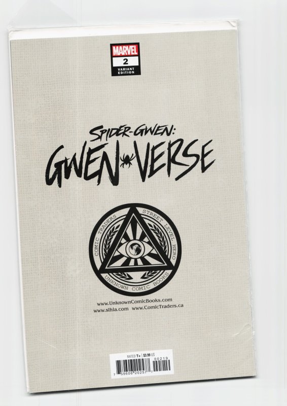 Spider-Gwen: Gwenverse #1 (Marvel Comics, 2022), raw, ungraded comic book — front cover
